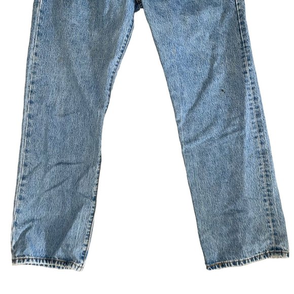 Levis 501 Mens 36 30 Button Fly Jeans Riveted Straight Leg Original Hem Denim - Picture 4 of 9